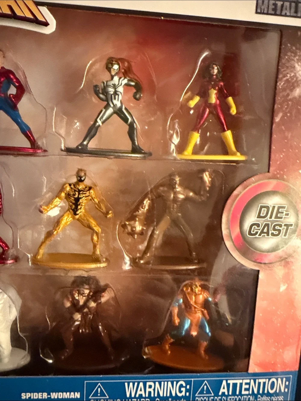 Marvel Spider-Man Series 8 Die-Cast Figure Set - Multicolor